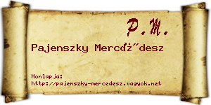 Pajenszky Mercédesz névjegykártya